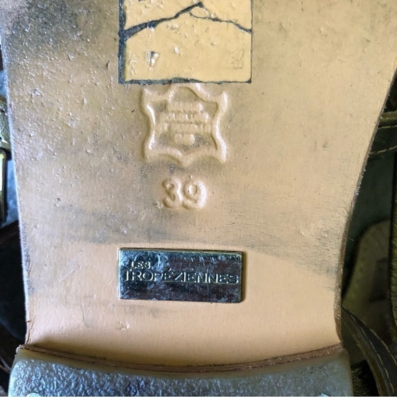 LesTropeziennes Womens Sz39 Brown Metallic Gladiator Sandals, Hicelot, Boho, Sz8 - Picture 7 of 9